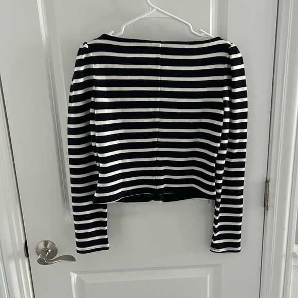 Reformation Lennox Stripe Crop Cardigan - Picture 5 of 5